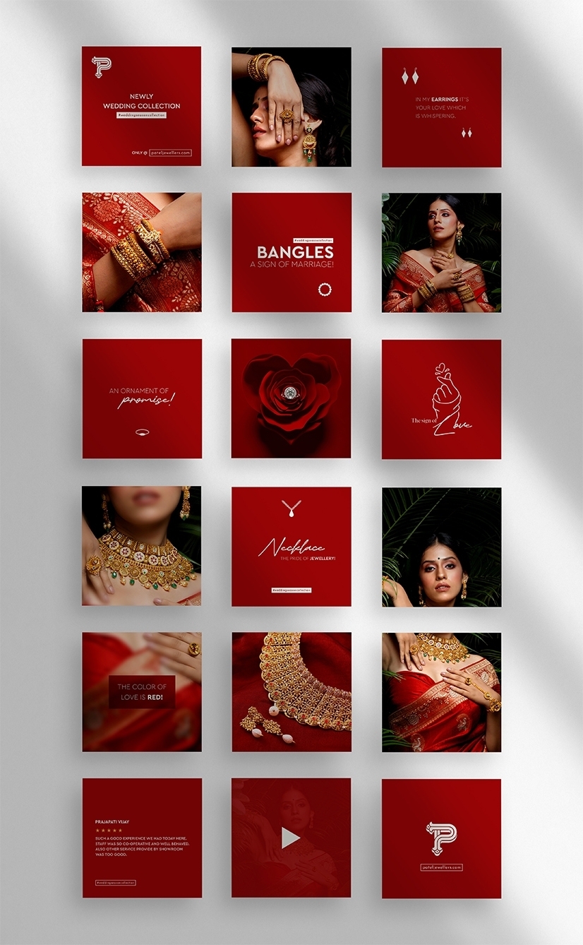 Patel Jewellers Social Media Grid