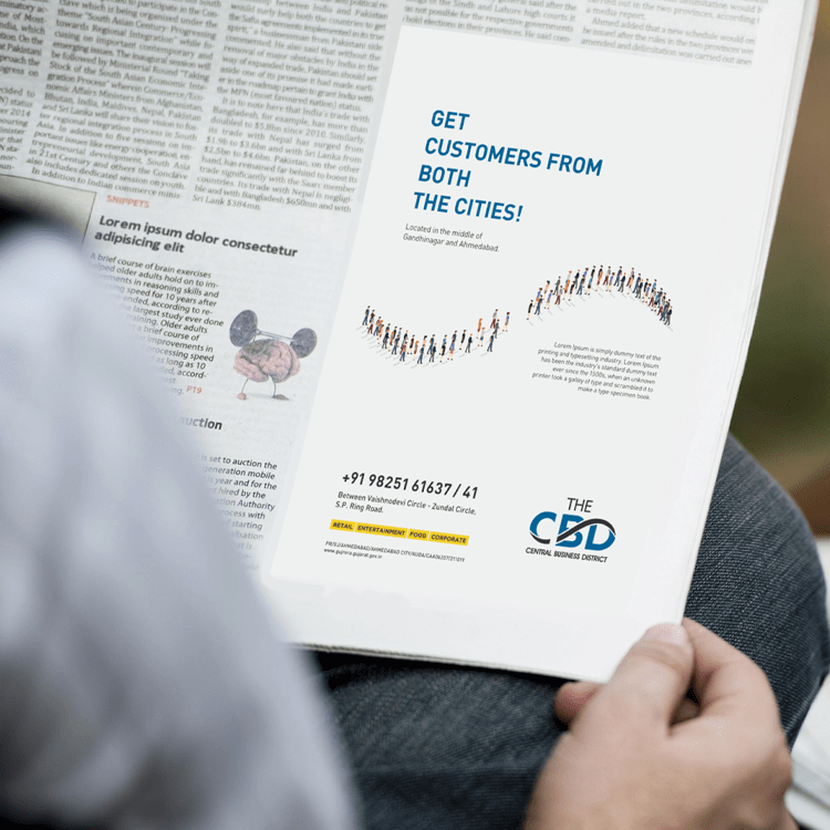 CBD Newspaper Ad