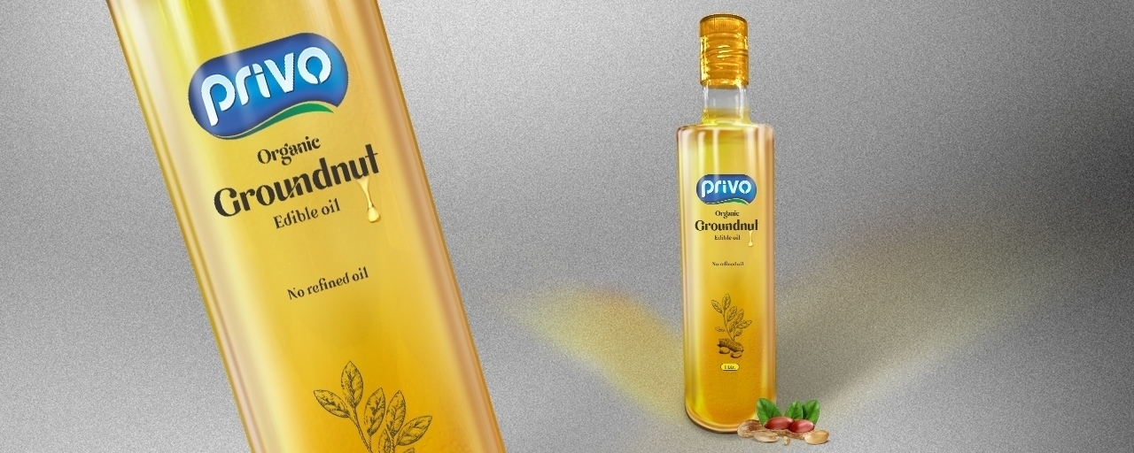 PRIVO Groundnut Oil Mockup